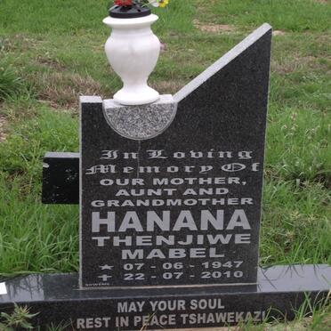 HANANA Thenjiwe Mabel 1947-2010