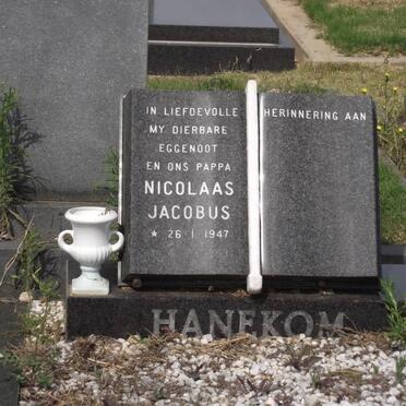 HANEKOM Nicolaas Jacobus 1947-1983