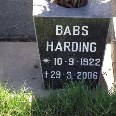 HARDING Babs 1922-2006