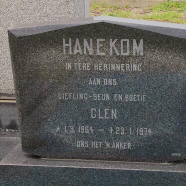 HANEKOM Glen 1964-1974