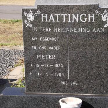 HATTINGH Pieter 1933-1984