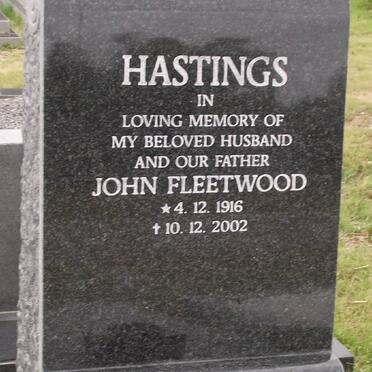 HASTINGS John Fleetwood 1916-2002