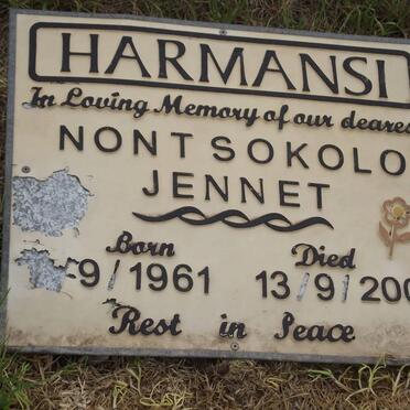 HARMANSI Nontsokolo Jennet 1961-2002