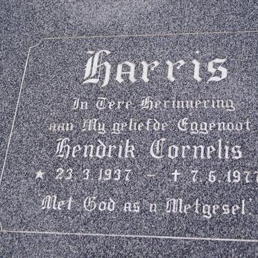 HARRIS Hendrik Cornelis 1937-1977