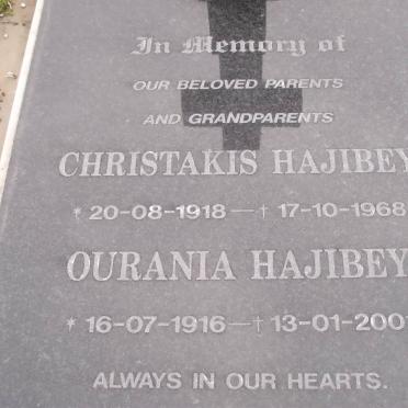 HAJIBEY Christakis 1918-1968 &amp; Ourania 1916-2001