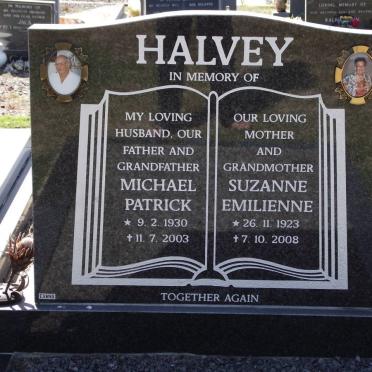 HALVEY Michael Patrick 1930-2003 &amp; Suzanne Emilienne 1923-2008
