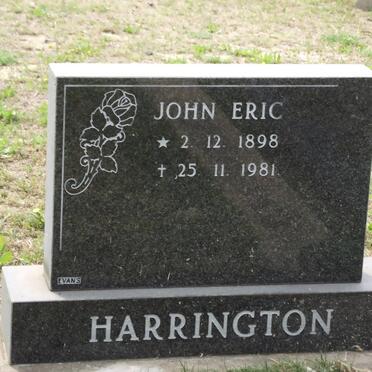 HARRINGTON John Eric 1898-1981