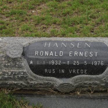 HANSEN Ronald Ernest 1932-1976