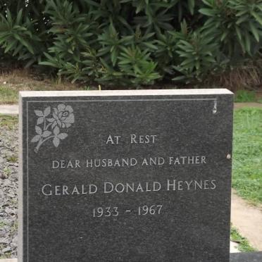 HEYNES Gerald Donald 1933-1967