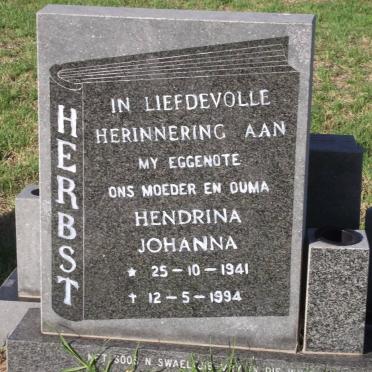 HERBST Hendrina Johanna 1941-1994