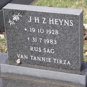 HEYNS J.H.Z. 1928-1983