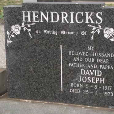 HENDRICKS David Joseph 1917-1973