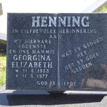 HENNING Georgina Elizabeth 1953-1977