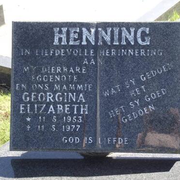 HENNING Georgina Elizabeth 1953-1977
