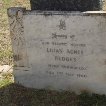 HEDGES Lilian Agnes nee HORNIGOLD -1960