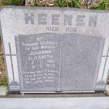 HEENEN Johanna Elizabeth 1907-1970