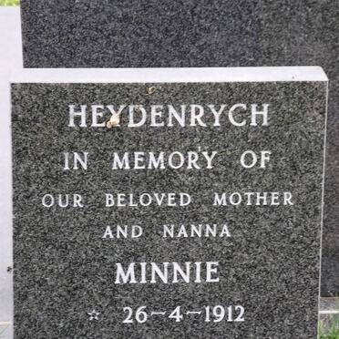 HEYDENRYCH Minnie 1912-1986