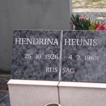 HEUNIS Hendrina 1926-1969