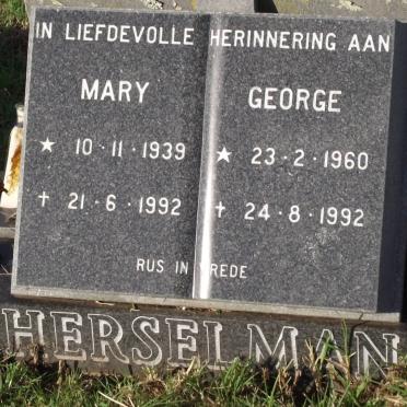 HERSELMAN Mary 1939-1992 :: HERSELMAN George 1960-1992
