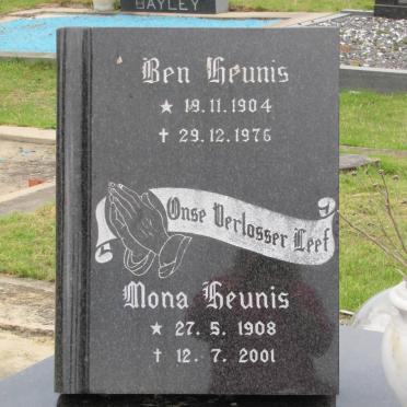 HEUNIS Ben 1904-1976 &amp; Mona 1908-2001