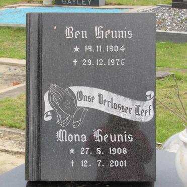 HEUNIS Ben 1904-1976 &amp; Mona 1908-2001