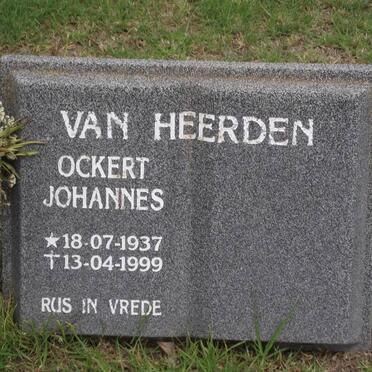 HEERDEN Ockert Johannes, van 1937-1999