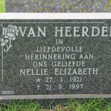 HEERDEN Nellie Elizabeth, van 1921-1997