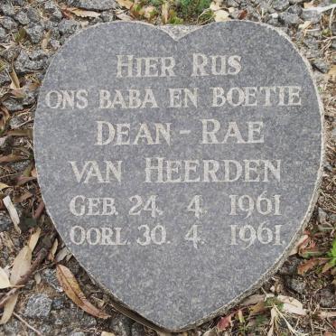 HEERDEN Dean Rae, van 1961-1961