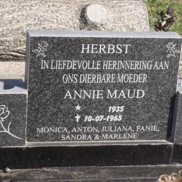 HERBST Annie Maud 1935-1965