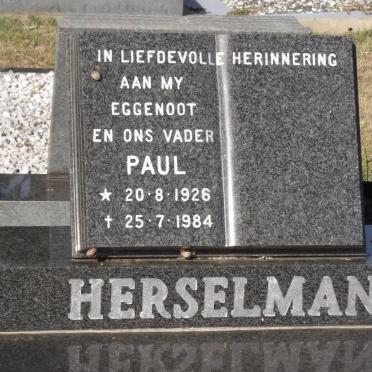 HERSELMAN Paul 1926-1984
