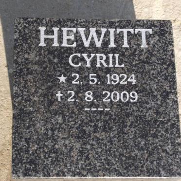 HEWITT Cyril 1924-2009
