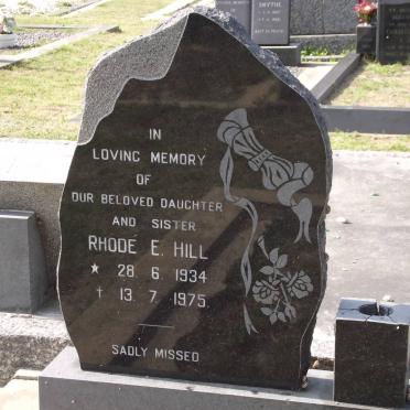 HILL Rhode E. 1934-1975