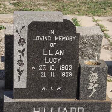 HILLIARD Lilian Lucy 1903-1959