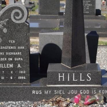 HILLS Willem A. 1913-1986 &amp; Hester E. 1921-1979