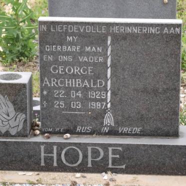 HOPE George Archibald 1929-1987