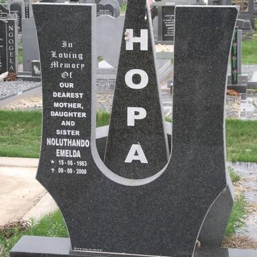 HOPA Noluthando Emelda 1963-2008