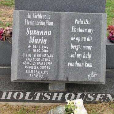 HOLTSHOUSEN Susanna Maria 1942-2004