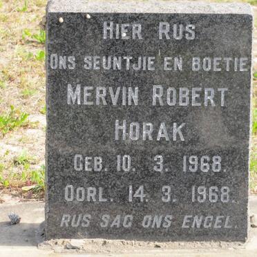 HORAK Mervin Robert 1968-1968