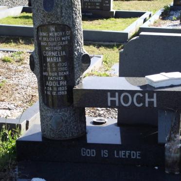 HOCH Adolph 1925-1999 &amp; Cornelia Maria 1930-1980