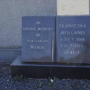 HOLLAND Franscina 1888-1975