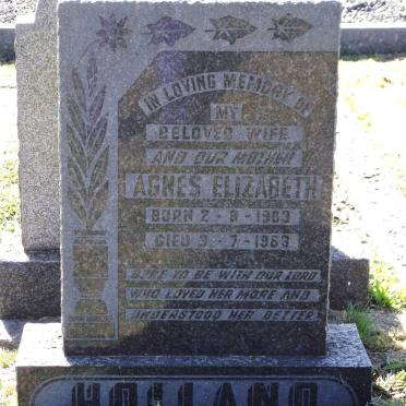 HOLLAND Agnes Elizabeth 1903-1963
