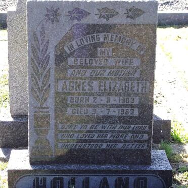 HOLLAND Agnes Elizabeth 1903-1963