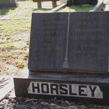 HORSLEY Albert Edward 1895-1966 &amp; Olive Myrtle 1906-1971