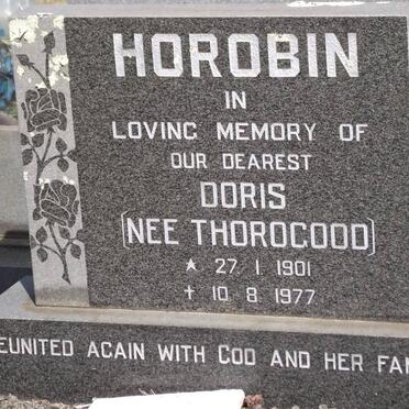 HOROBIN Doris nee THOROGOOD 1901-1977