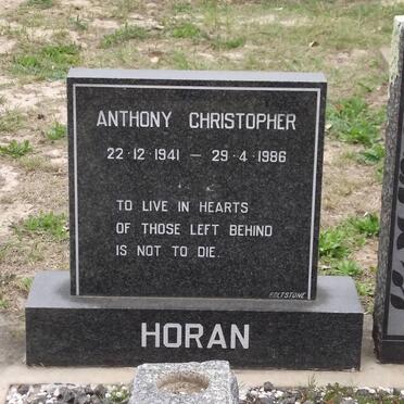 HORAN Anthony Christopher 1941-1986
