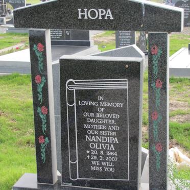 HOPA Nandipa Olivia 1964-2007
