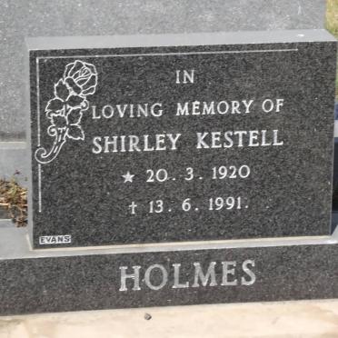 HOLMES Shirley Kestell 1920-1991