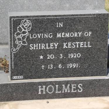HOLMES Shirley Kestell 1920-1991