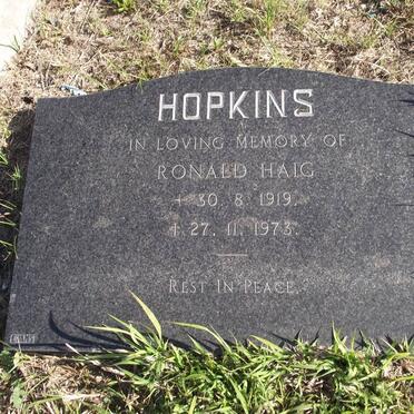 HOPKINS Ronald Haig 1919-1973