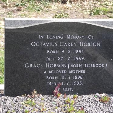 HOBSON Octavius Carey 1881-1969 &amp; Grace TILBROOK 1896-1993